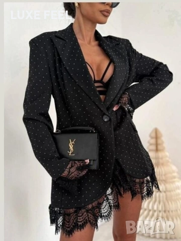 Дамско Сако - Камъни и Дантела ⚜️, снимка 2 - Сака - 53195001