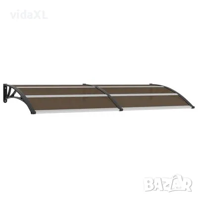 vidaXL Навес за врата, черен, 240x100 см, PC(SKU:45636, снимка 1 - Други - 47385604