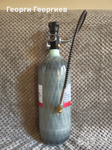 Карбонова бутилка 3L 300bar PCP плюс кран със зарядна станция, снимка 2 - Други инструменти - 54097264