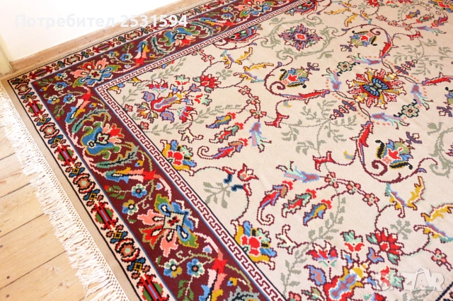 Котленски / Чипровски ръчно тъкан вълнен килим в перфектно състояние, снимка 9 - Антикварни и старинни предмети - 51932689