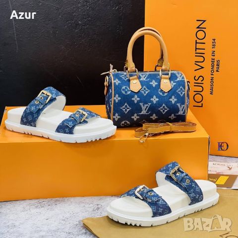 дамски маратонки / чехли и чанта louis vuitton , снимка 1 - Чанти - 46241430