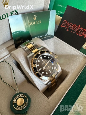 Rolex Submariner Twotone 41mm, снимка 3 - Мъжки - 52941053