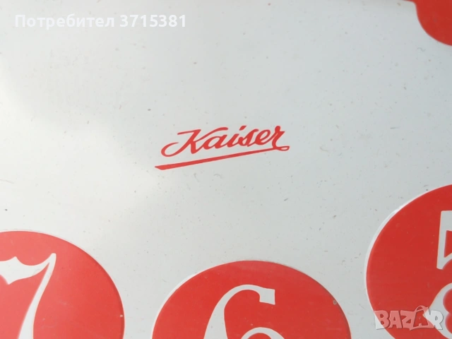 Немски будилник Kaiser , снимка 3 - Антикварни и старинни предмети - 53721130