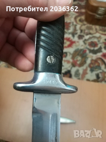 Нож армейски М1953г .,никелиран,курсантски нож. , снимка 5 - Антикварни и старинни предмети - 43101073