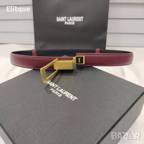 колани от естествена кожа в кутия 2см ysl saint laurent , снимка 4 - Колани - 52908063