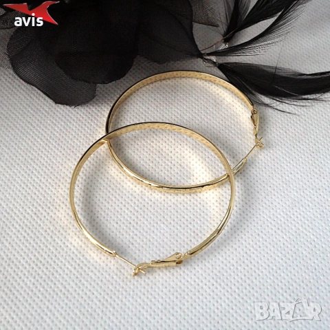 Обеци с 14К златно покритие 2141880, снимка 3 - Обеци - 53778042