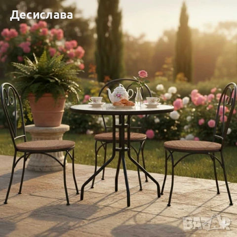 Минимализъм и стабилност в едно – стилна масичка за кафе на открито, снимка 6 - Градински мебели, декорация  - 53005023