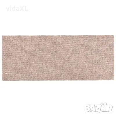 vidaXL Самозалепващи стелки за стълби, 15 бр, 76x20 см, светлокафяви(SKU:326924), снимка 3 - Други - 49233025