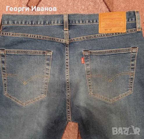 LEVI'S 501 32/34 НОВИ без етикет оригинални дънки Ливайс Slim Fit jeans, снимка 4 - Дънки - 48214690