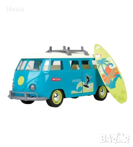 Ван Surfer Van, със звукови и светлинни ефекти и отварящи се врати , снимка 3 - Коли, камиони, мотори, писти - 54269768