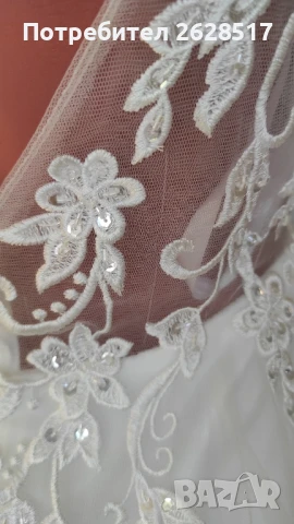 Нова булчинска рокля размер 38 S, снимка 10 - Рокли - 51027366