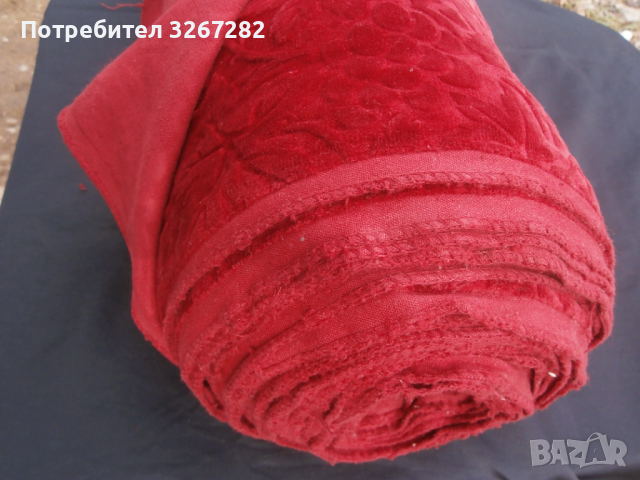 Плат,Плюш,Червен,Тапицерски,за Мебели, снимка 12 - Платове и дамаски - 53615467