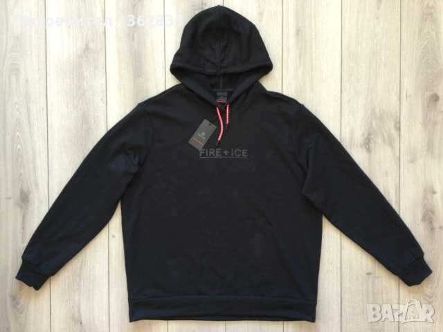 НОВ оригинален черен суичър BOGNER Fire + Ice размер 3XL от Германия, снимка 3 - Суичъри - 53532555