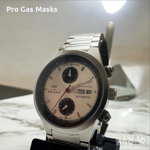 Автоматичен Часовник IWC Prada Оригинал Хронограф, снимка 7 - Мъжки - 52559795