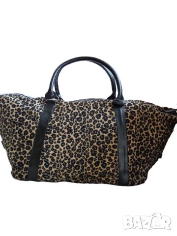 Дамска чанта със животинска щампа, 61х28х17 см, снимка 2 - Чанти - 45707900