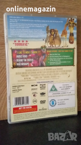 DVD MADAGASCAR 2005 г. Като нов, снимка 2 - DVD филми - 54162726
