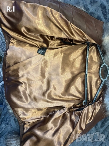 Дамско палто/елек от естествен косъм на лисица, снимка 2 - Палта, манта - 53513130