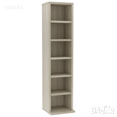 vidaXL Етажерка за дискове, сонома дъб, 21x20x88 см(SKU:800354)