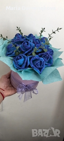 Кутия с вечни рози 