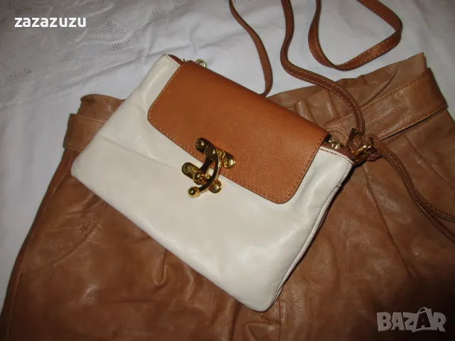 ЕСТЕСТВЕНА КОЖА малка дамска чанта - Moda in Italia, снимка 5 - Чанти - 49641690