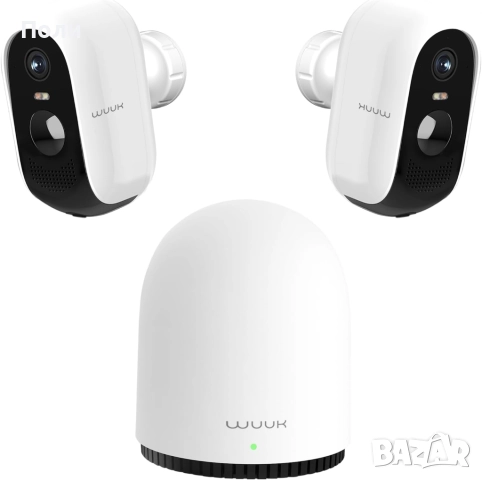 WUUK акумулаторни IP камери с базова станция, снимка 3 - Комплекти за видеонаблюдение - 52921821