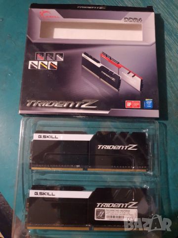 Маркови рам памети за настолен компютър G.SKILL Trident Z 16GB (2x8GB) DDR4 3200MHz F4-3200C16D, снимка 2 - RAM памет - 46677708