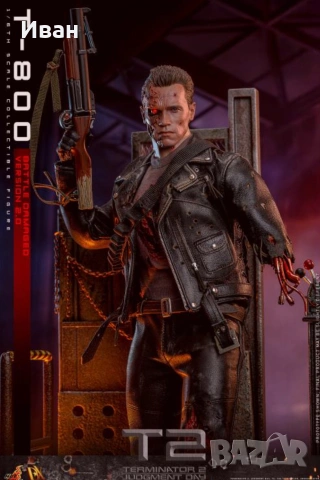 Hot Toys Terminator 2: Judgement Day DX46 T-800 Battle Damaged Version 2.0, снимка 5 - Колекции - 47236526