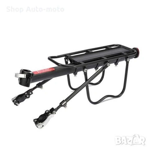 Багажник за велосипед–алуминиева сплав, Черен, снимка 8 - Аксесоари за велосипеди - 54241042