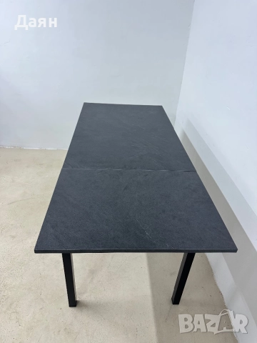 Разтегателна трапезна маса HOMCOM за 4-6 души , снимка 6 - Маси - 52570921