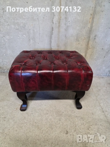 Табуретка в стил Честърфийлд, снимка 4 - Дивани и мека мебел - 54236823