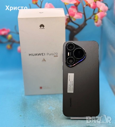 Huawei Pura 70, 256GB, 12GB RAM, Black , снимка 3 - Huawei - 54286385