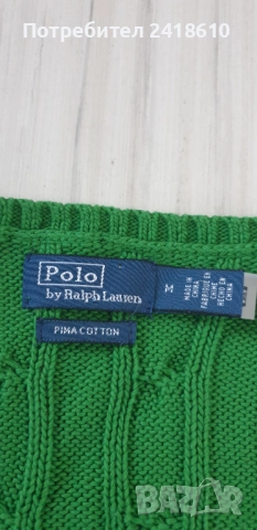 POLO Ralph Lauren Cable Pima Cotton Size M НОВО! ОРИГИНАЛ! Дамски Пуловер!, снимка 2 - Блузи с дълъг ръкав и пуловери - 52794242