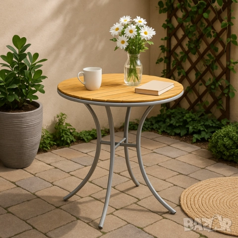 Маса Muhler Bistro Polywood, 70xH72см, снимка 6 - Други стоки за дома - 52137982