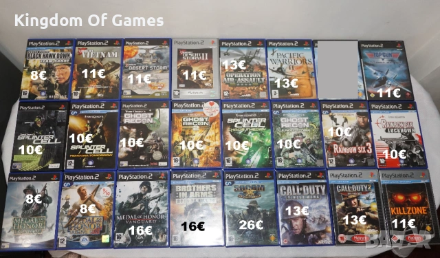 Игри за PS2 Tom Clancy/Conflict Vietnam/Operation Air Assault/Call Of Duty/Killzone/Medal Of Honor/