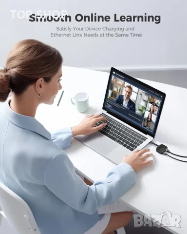 Cable Matters Преносим USB C до 2,5 Gigabit Ethernet адаптер със 100 W зареждане, снимка 2 - Кабели и адаптери - 49627444