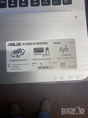 Лаптоп ASUS R 55 6 L i7 -5500U, снимка 3 - Лаптопи за работа - 48209197