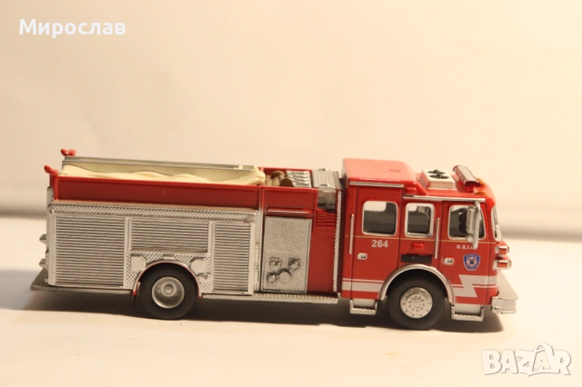 1:72 DEL PRADO ДЕТРОЙТ ПОЖАРНА КОЛИЧКА ИГРАЧКА МОДЕЛ, снимка 5 - Колекции - 53691426