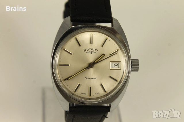 1960's ROTARY Швейцарски ръчен Часовник 17 Jewels, снимка 4 - Мъжки - 51919783