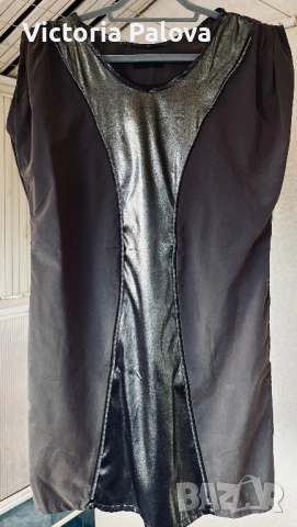 Ефектна дизайнерска рокля ULDAHI цвят mocha, снимка 7 - Рокли - 53013023