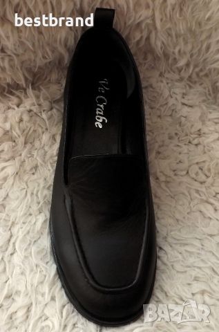 Дамски елегантни обувки от естествена кожа, на нисък ток, код 384/119 , снимка 4 - Дамски елегантни обувки - 46407404