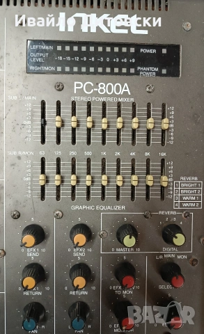 Пауър миксер "INKEL", снимка 3 - Ресийвъри, усилватели, смесителни пултове - 54036049