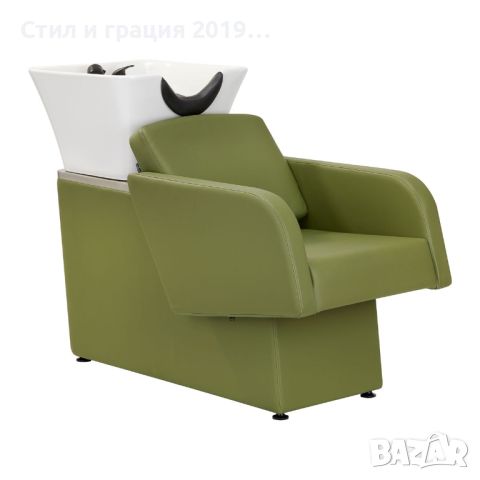 Измивна фризьорска колона Gabbiano Turin - зелена, снимка 1 - Друго оборудване - 45112376