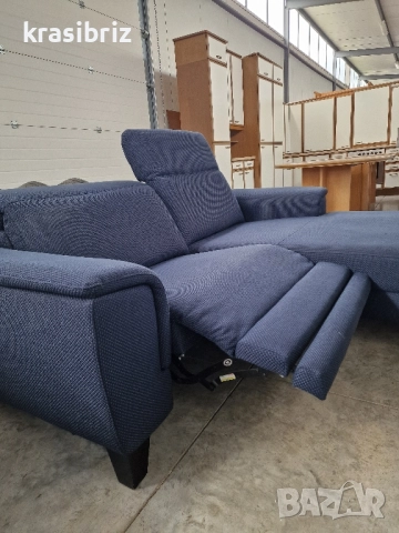 Ъглов Диван с Електрически Релакс Механизъм-внос от Германия!, снимка 5 - Дивани и мека мебел - 51996359