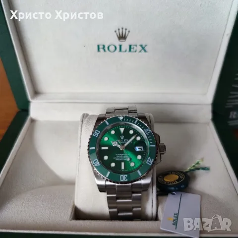 Мъжки луксозен часовник Rolex Submariner "Hulk" Green Dial M116610LV-0002, снимка 18 - Мъжки - 47226669