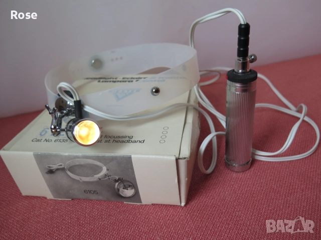 RIESTER  HEADLINGHT -Стар медицински челник, снимка 6 - Медицинска апаратура - 52196976
