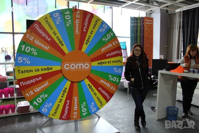 Интериорна реклама, Фототапети, Стелажи, Колело на късмета | Хорос 5, снимка 6 - Други услуги - 53933737