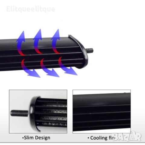 Външен прожектор със шест LED крушки за автомобили и мотоциклети 90 W LED BAR3, снимка 9 - Лед осветление - 52182993