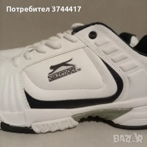 Чисто нови оригинални кожени, мъжки маратонки ® "Slazenger" TM, снимка 5 - Маратонки - 47193360