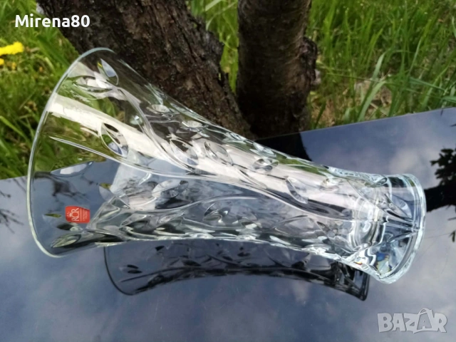 Кристална ваза 30 см - нова !, снимка 8 - Вази - 54239859