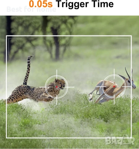 4K 48MP ловна камера с нощно виждане, активиране с движение, снимка 5 - Камери - 51064357